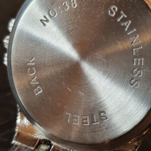 2 for $20😃Rosra Silver/Black Diamond Men's Watch - Picture 3 of 3